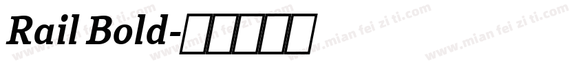 Rail Bold字体转换